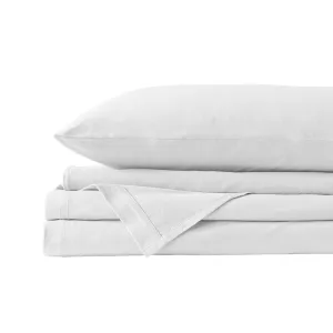 100% Jersey Cotton Quilt Cover Set | Ultra Soft Bedding | Luxurious | Queen | White