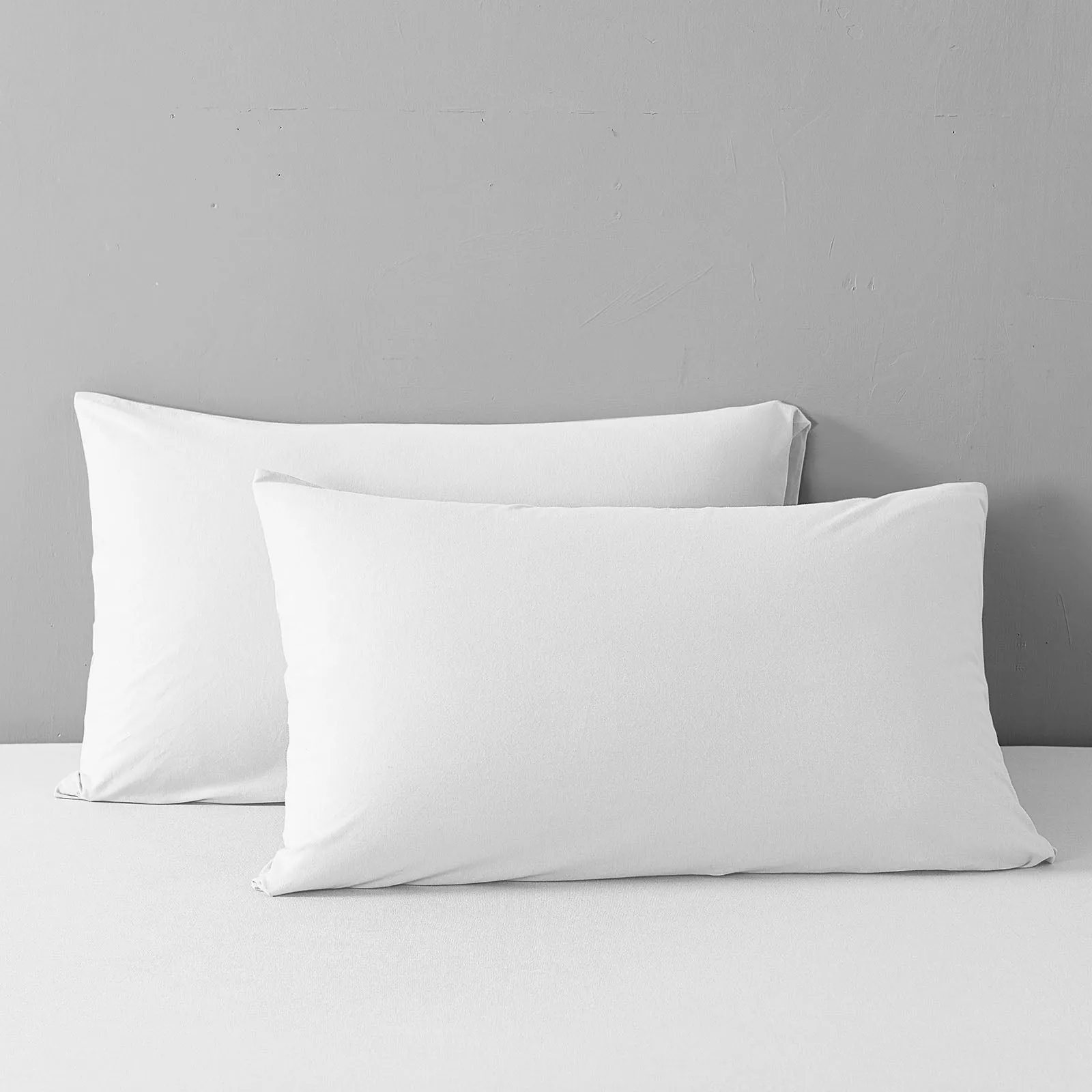 100% Jersey Cotton Quilt Cover Set | Ultra Soft Bedding | Luxurious | Queen | White