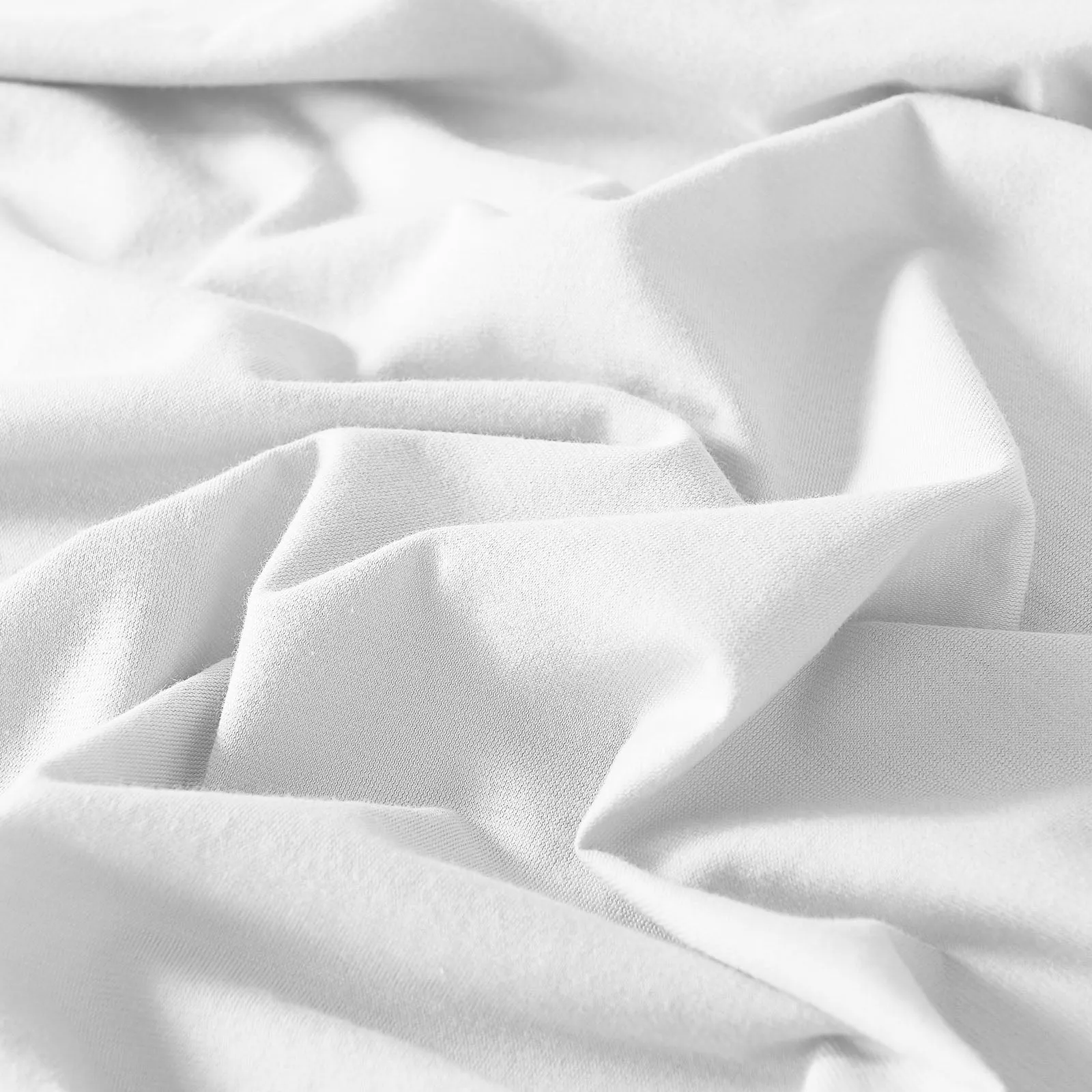 100% Jersey Cotton Quilt Cover Set | Ultra Soft Bedding | Luxurious | Queen | White