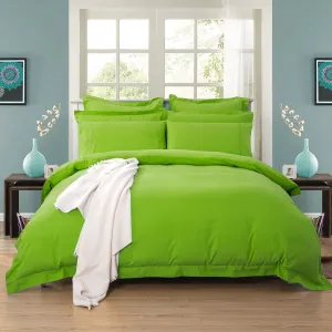 1000TC | Tailored | King Single Size | Green | Duvet Quilt Cover Set