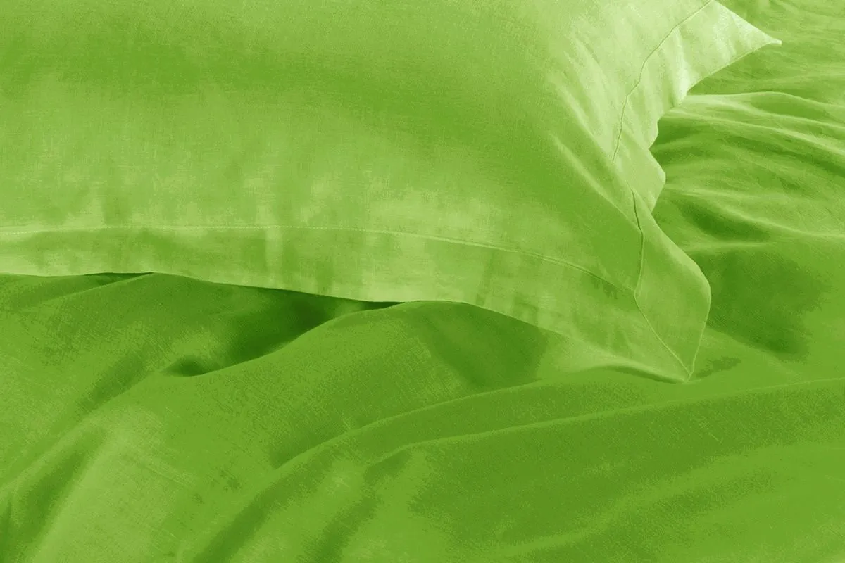 1000TC | Tailored | King Single Size | Green | Duvet Quilt Cover Set
