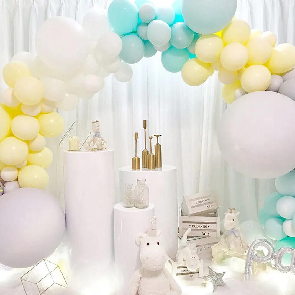 3PCS Display Stand | Round Cylinder Pedestal | With Balloon Set   LED Strip | Wedding | AU