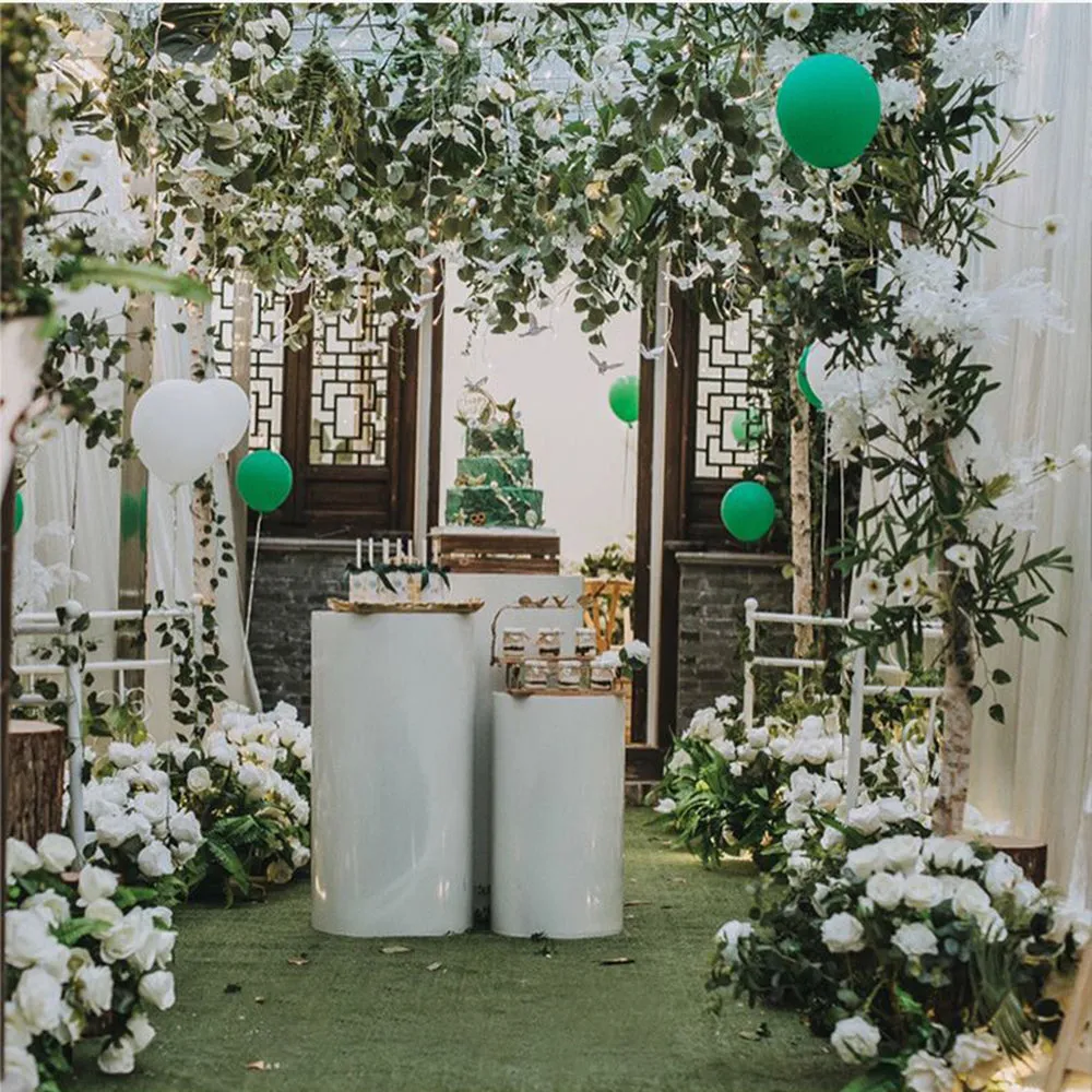 3PCS Display Stand | Round Cylinder Pedestal | With Balloon Set   LED Strip | Wedding | AU