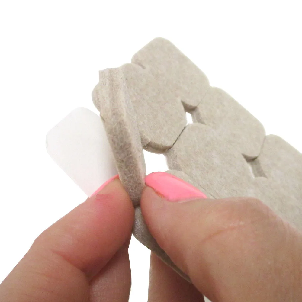 76PCS Floor Protectors Furniture Leg Pads Felt Chair Adhesive Round 3/4" 1/2" 1"