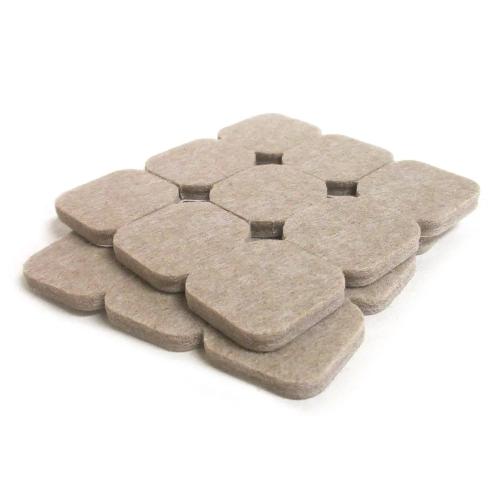 76PCS Floor Protectors Furniture Leg Pads Felt Chair Adhesive Round 3/4" 1/2" 1"