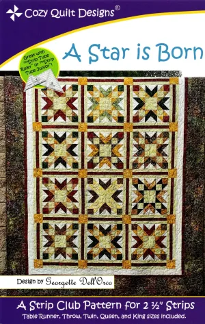 A STAR IS BORN - Cozy Quilt Designs Pattern DIGITAL DOWNLOAD