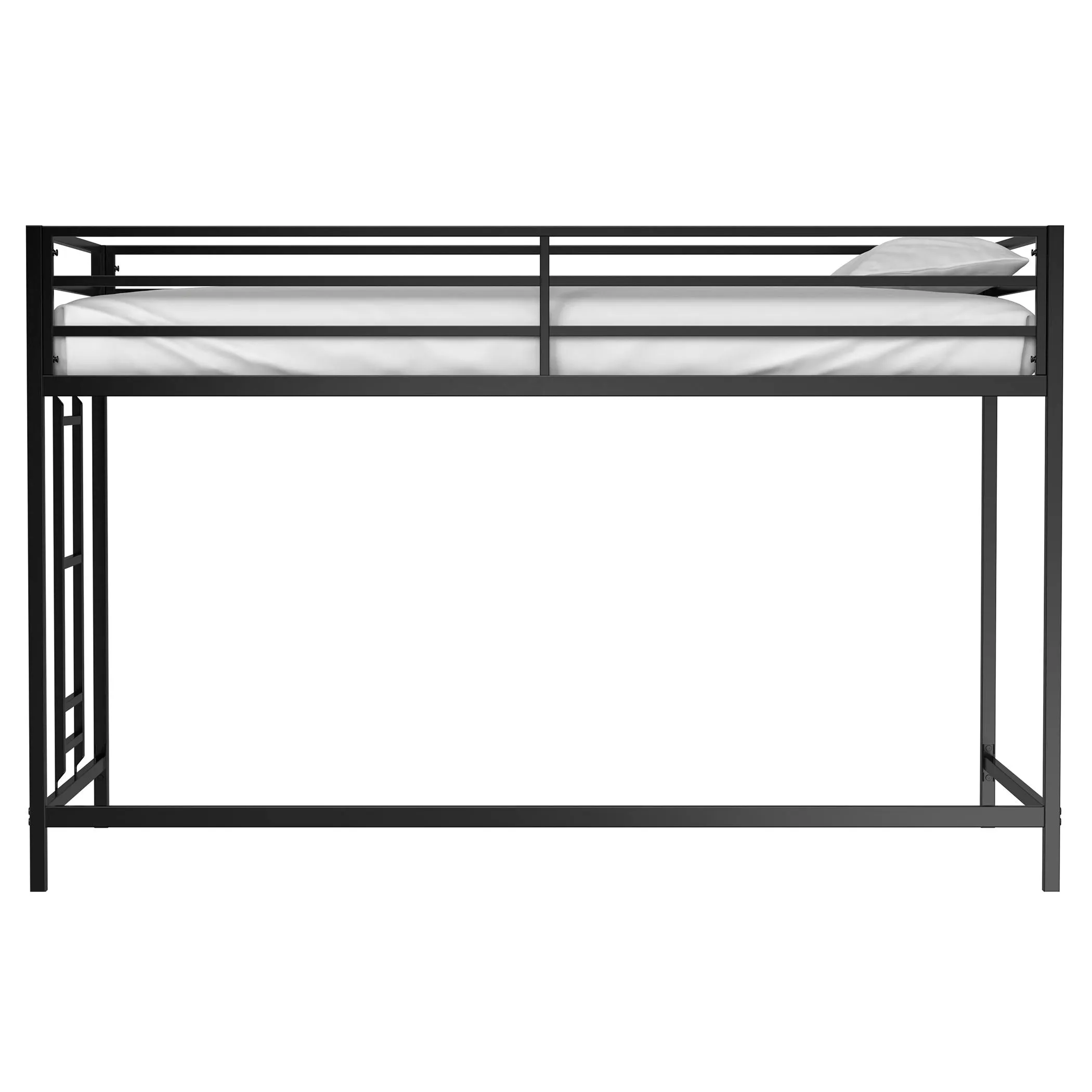 Adam - Junior Twin Loft Bunk - Black by Couch.com