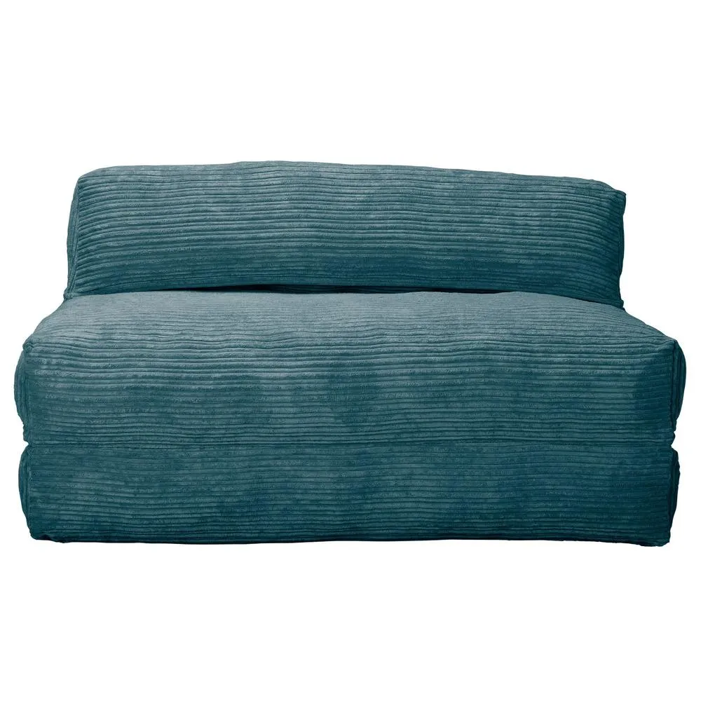 Avery Futon Chair Bed Double - Cord Aegean Blue