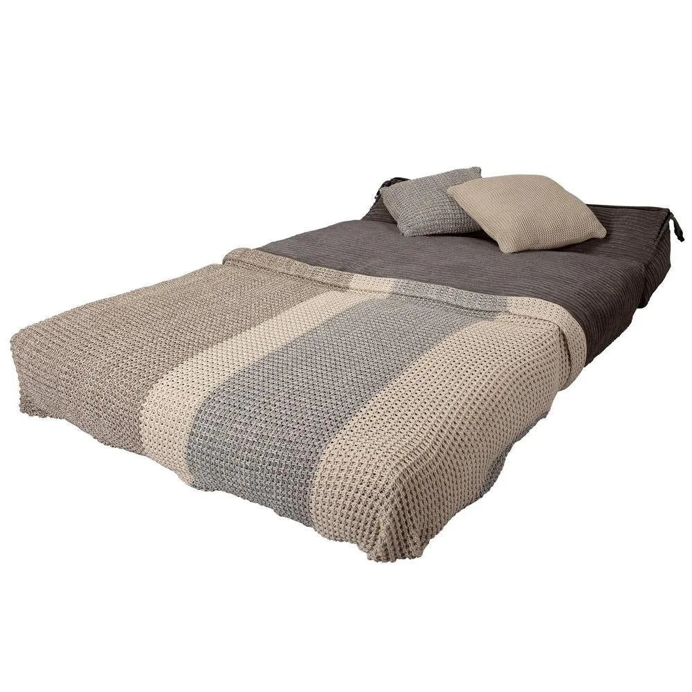 Avery Futon Chair Bed Double - Cord Graphite Grey