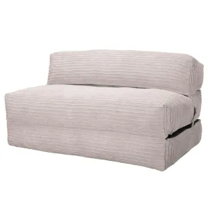 Avery Futon Chair Bed Double - Cord Ivory