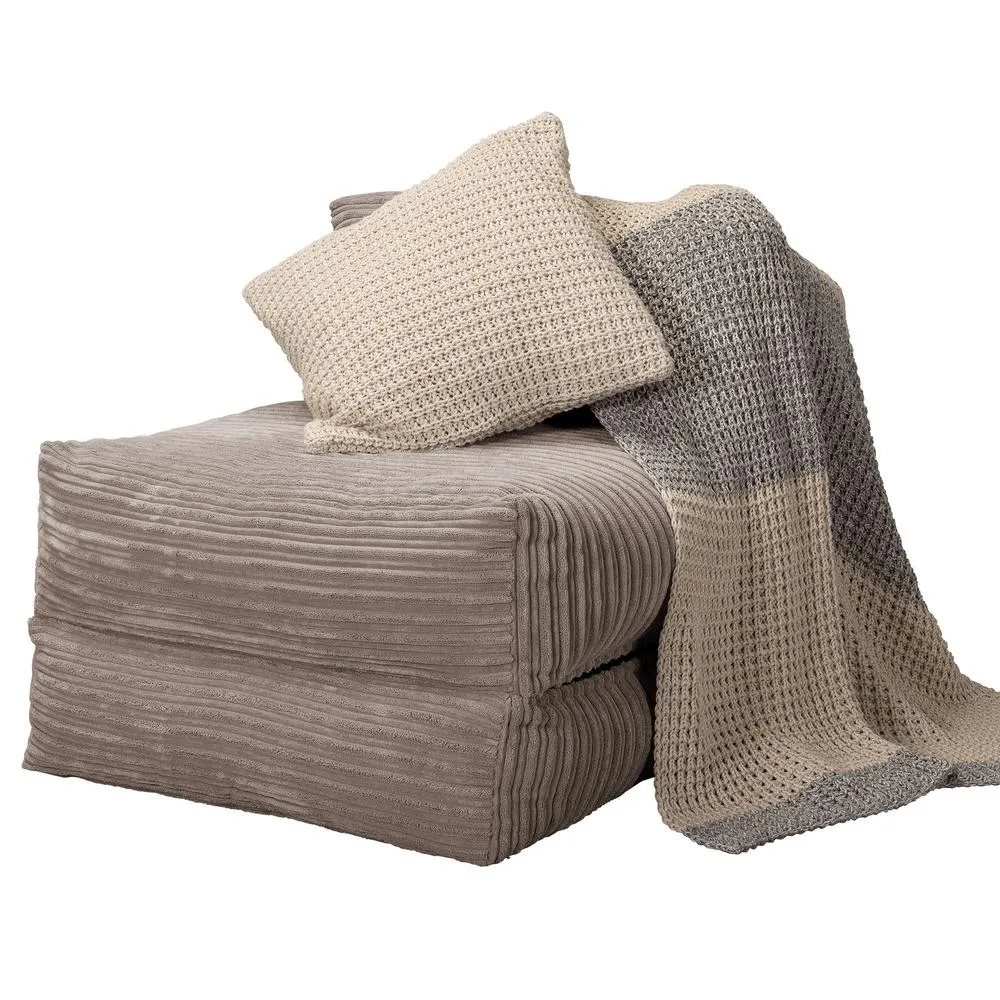 Avery Futon Chair Bed Single - Cord Mink