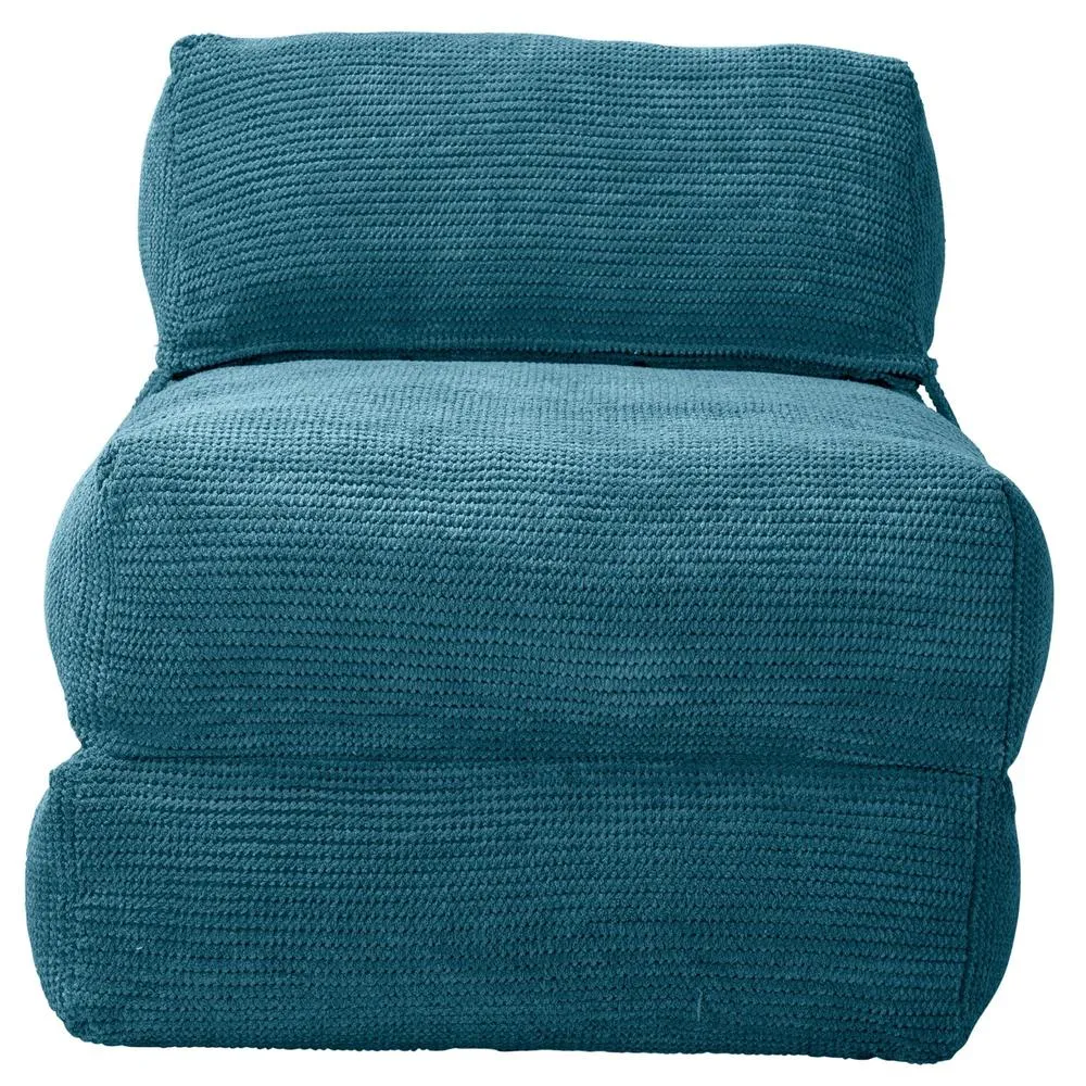 Avery Futon Chair Bed Single - Pom Pom Aegean Blue