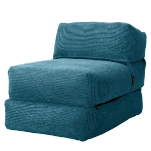 Avery Futon Chair Bed Single - Pom Pom Aegean Blue