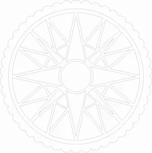 Barn Quilt Solstice Circle - Wholesale