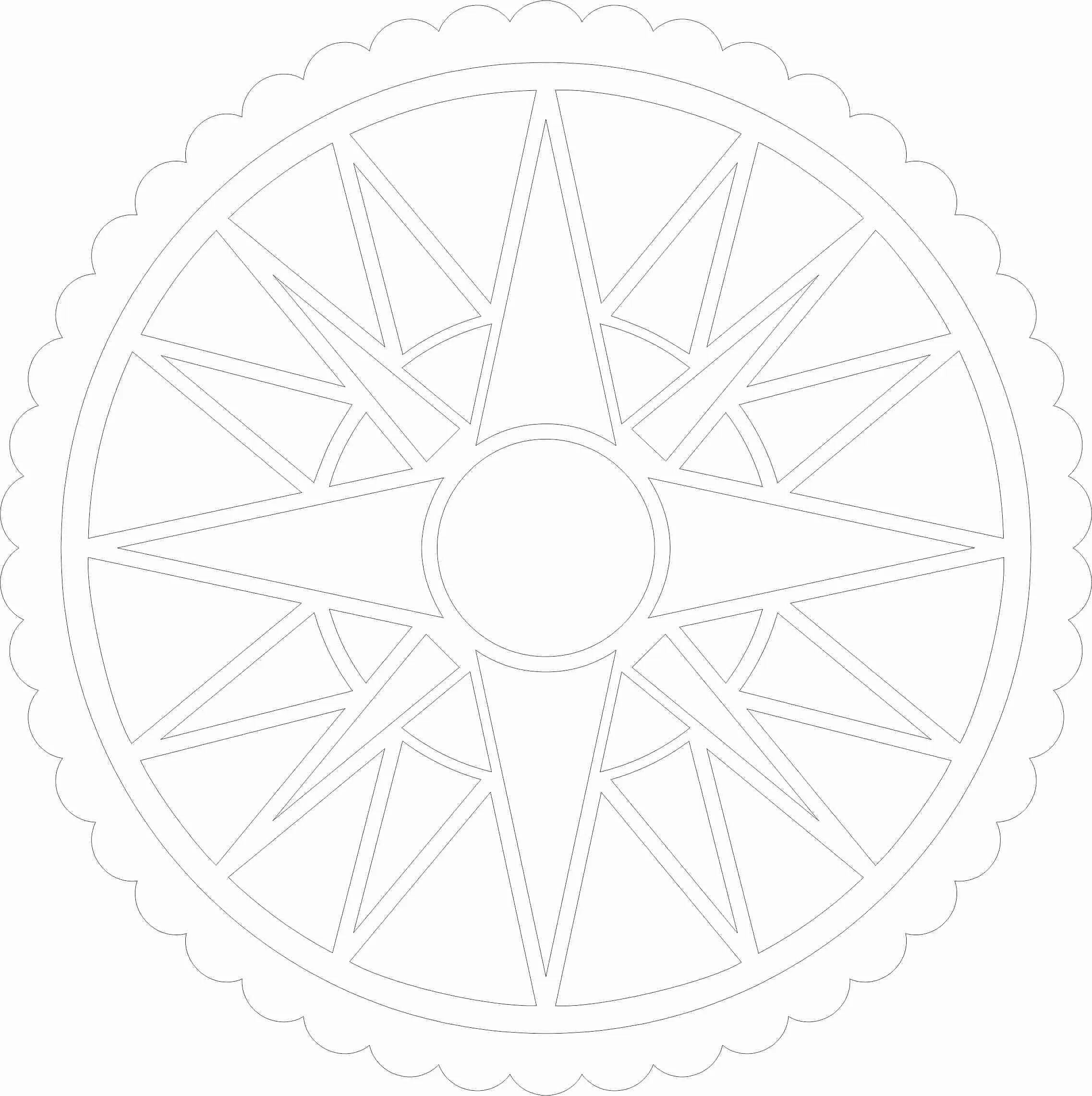 Barn Quilt Solstice Circle - Wholesale