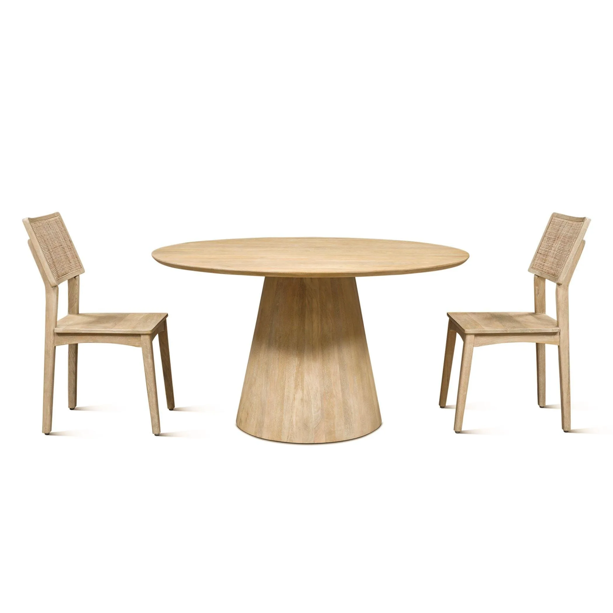 Calabasas Natural Round Dining Table
