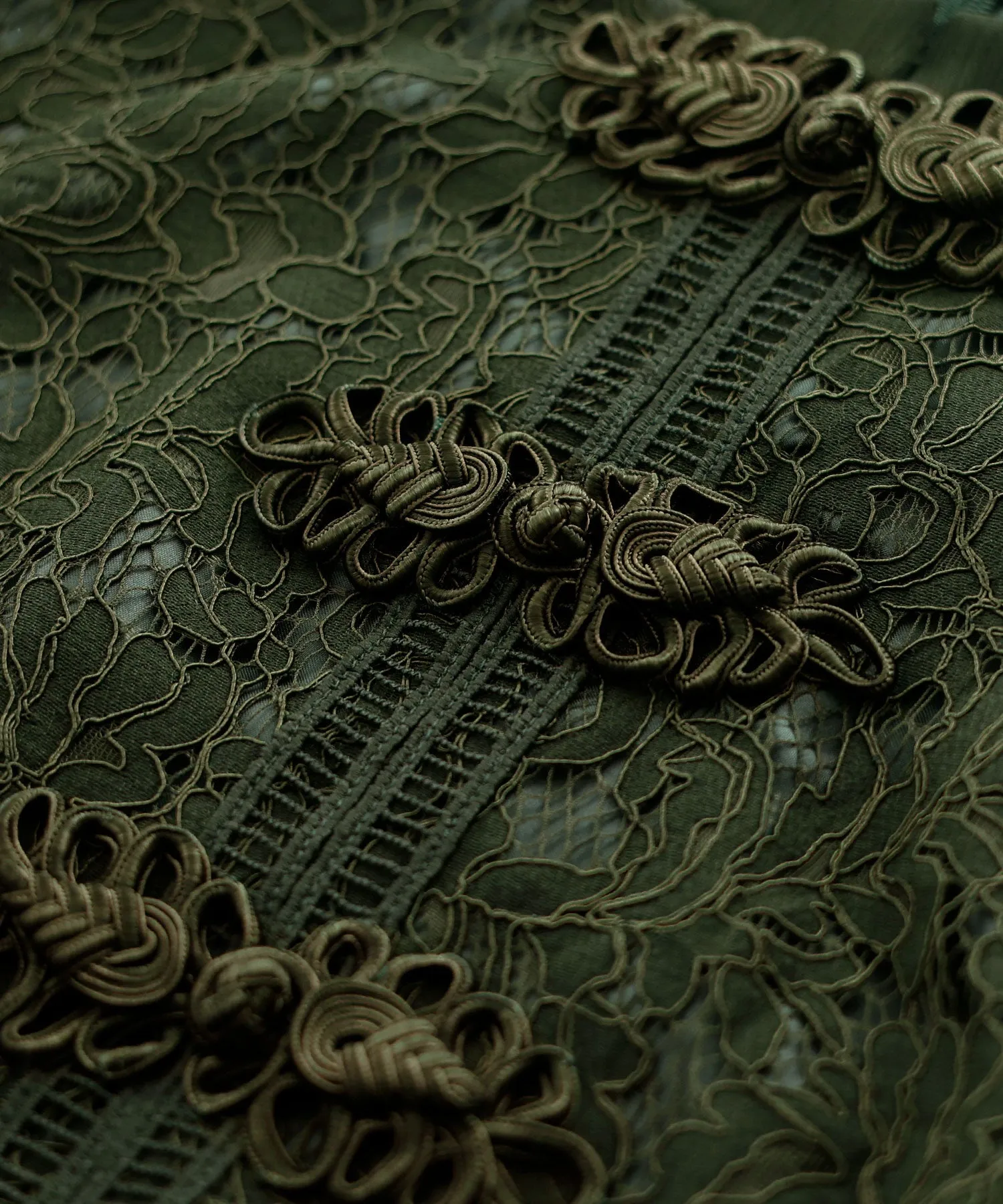 China motif flared dress