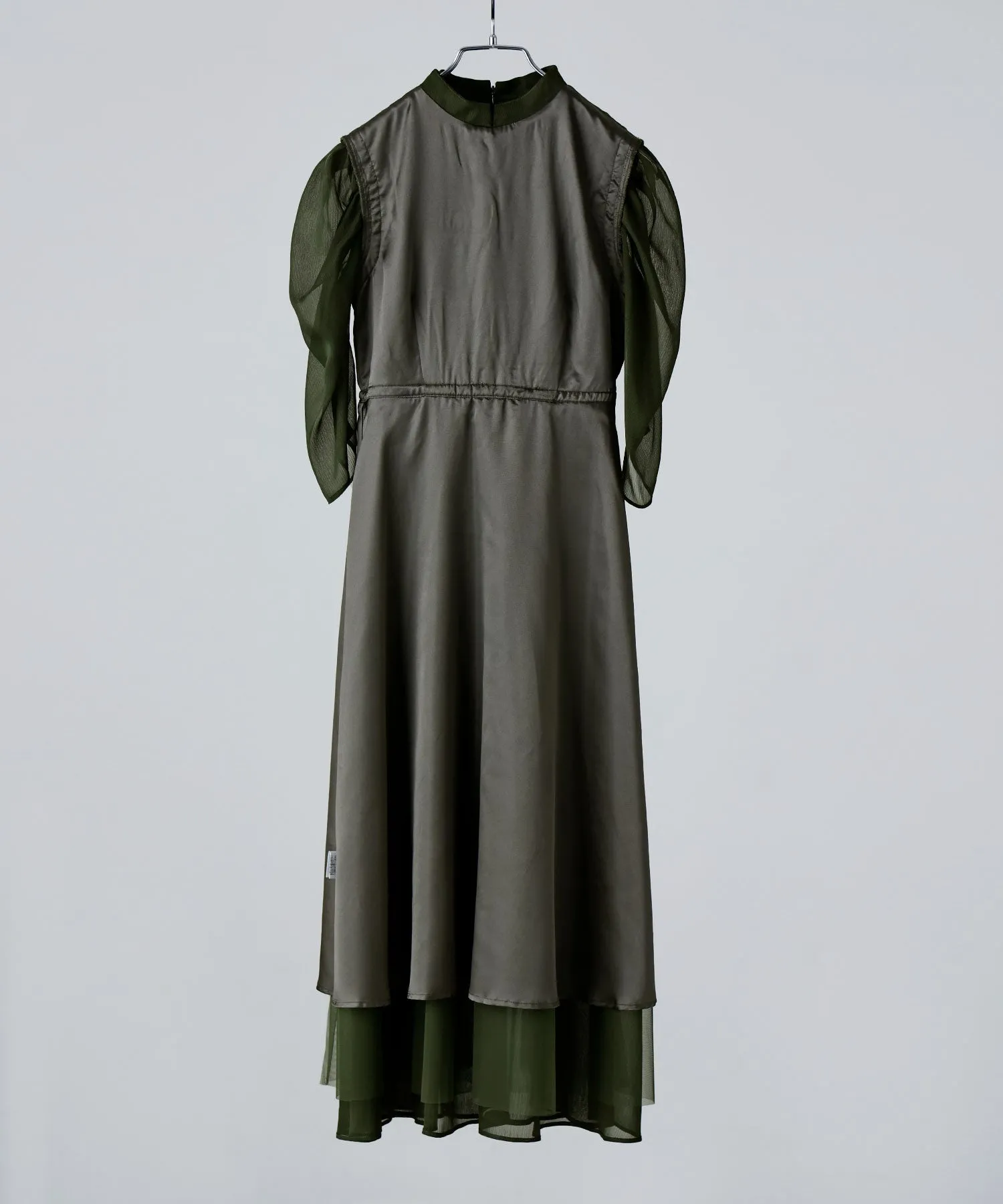 China motif flared dress