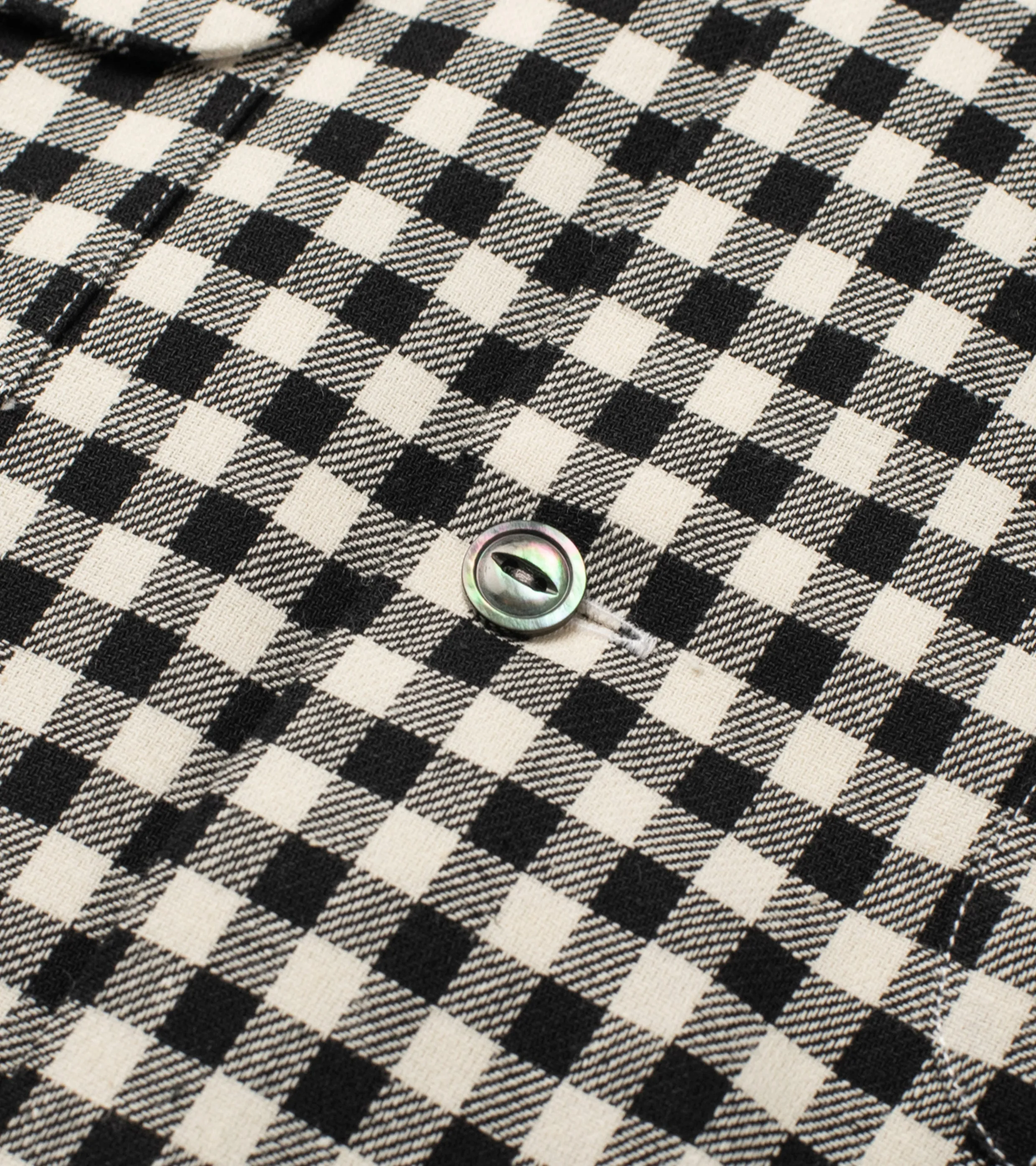 Cotton Sports Shirt Black & White Shepard