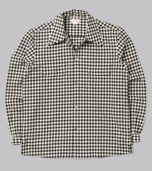 Cotton Sports Shirt Black & White Shepard