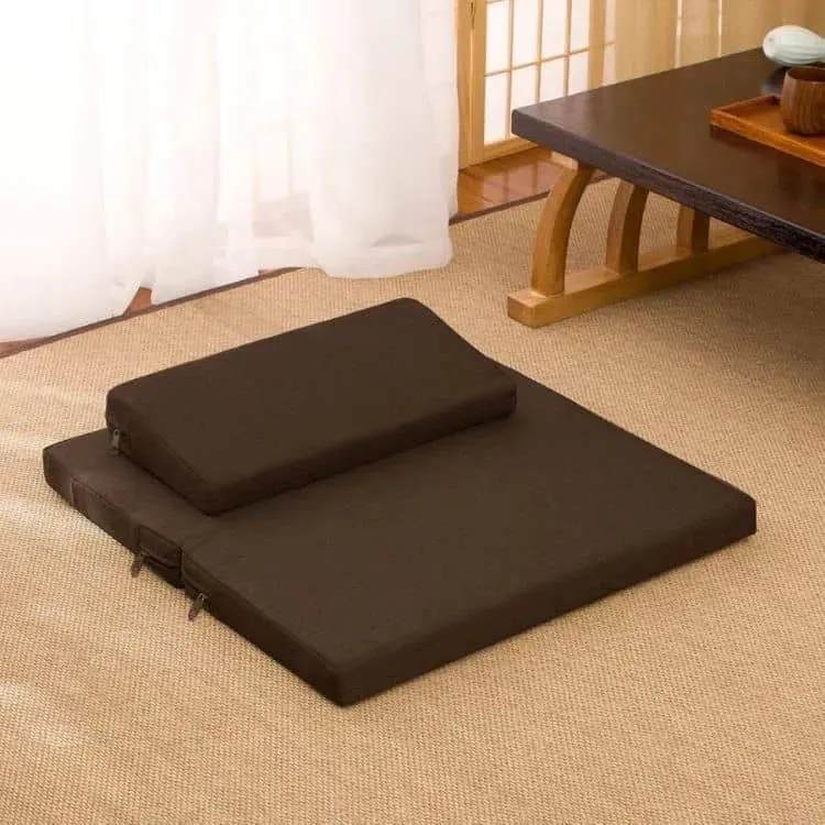 Coussin traditionnel Japonais de mditation en lin naturel