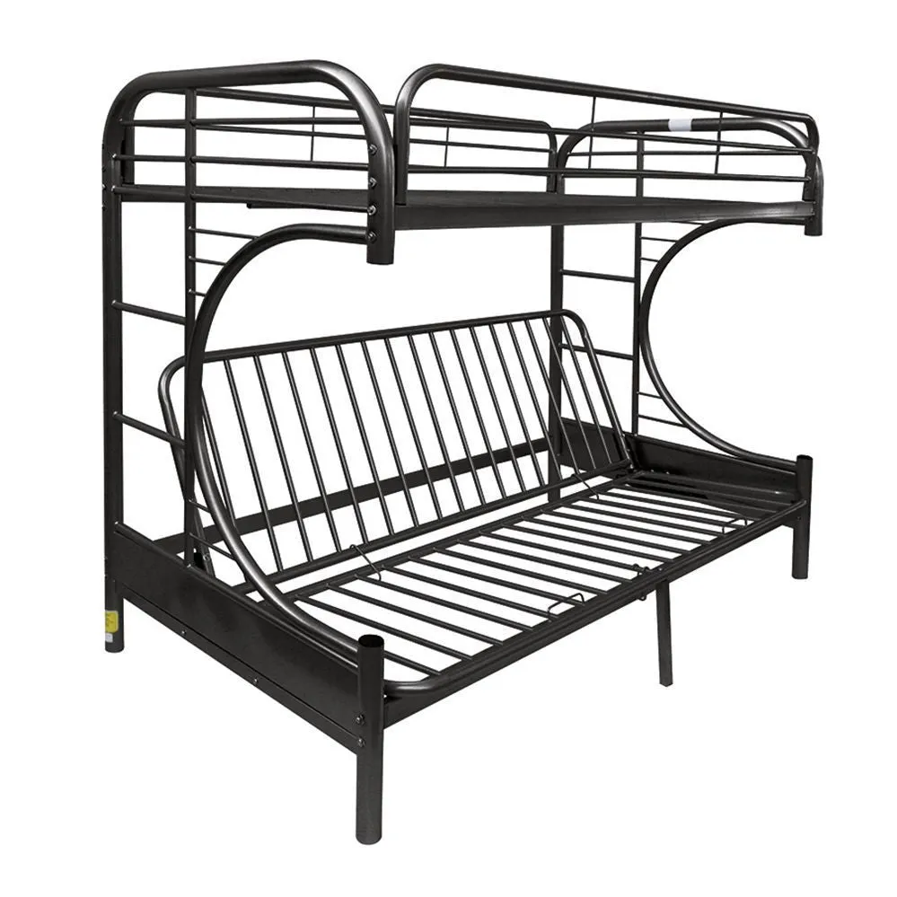 Eclipse Bunk Bed (Twin/Full/Futon) in Black 02091BK