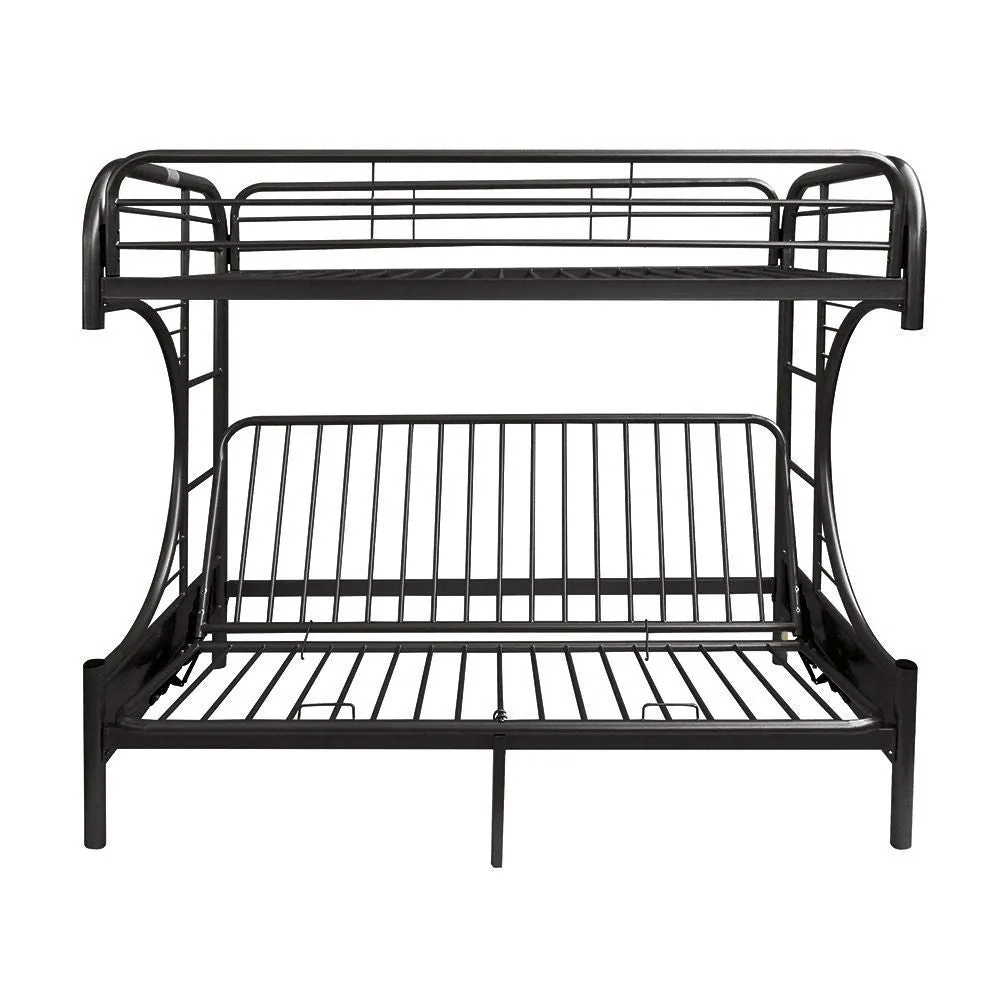 Eclipse Bunk Bed (Twin/Full/Futon) in Black 02091BK