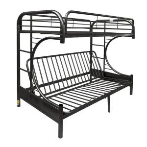 Eclipse Bunk Bed (Twin/Full/Futon) in Black 02091BK