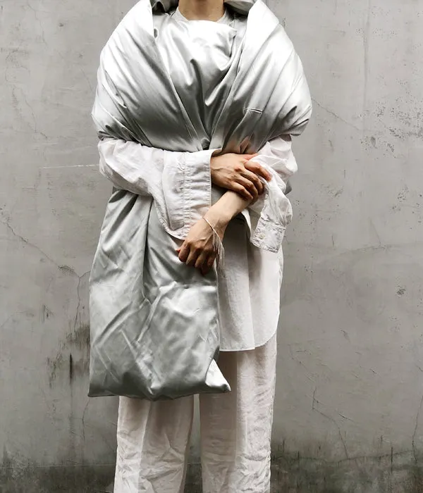 FUMIKA_UCHIDA/satin/PADDING FUTON PONCHO(ECRU/size34)