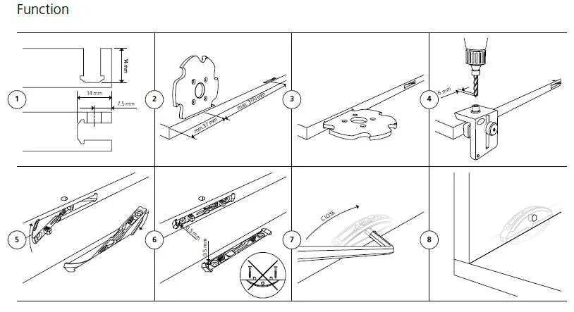 Lamello Clamex P-14, Detachable Furniture Connector