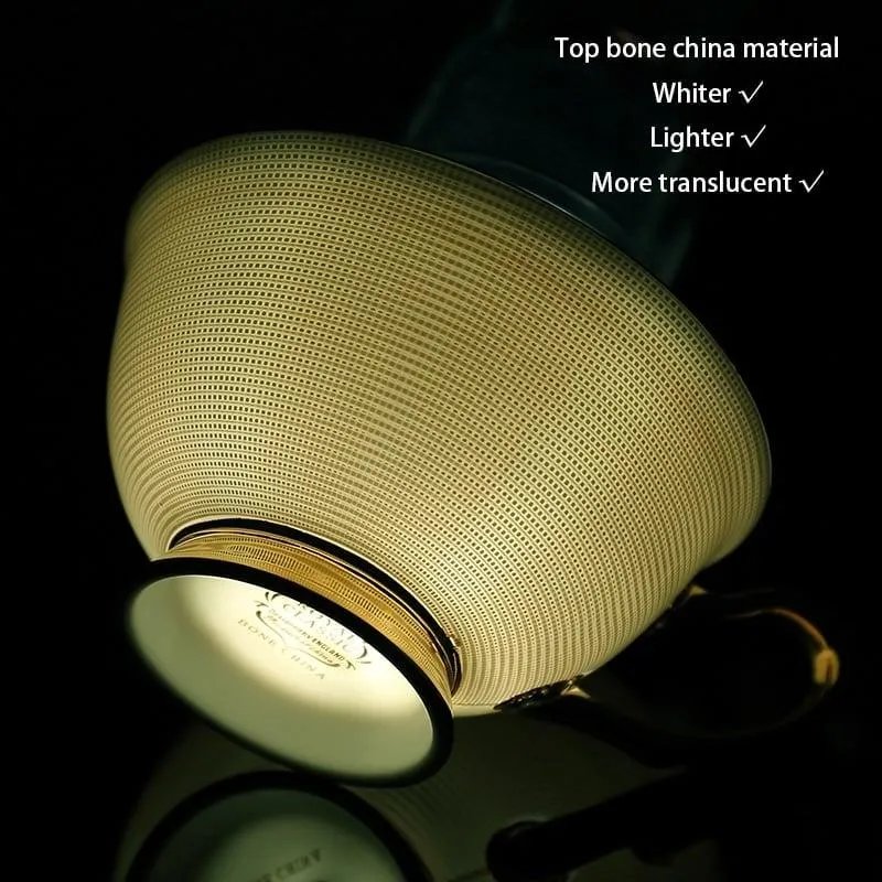 Luxury Ceramic Bone China Coffee Cup Set