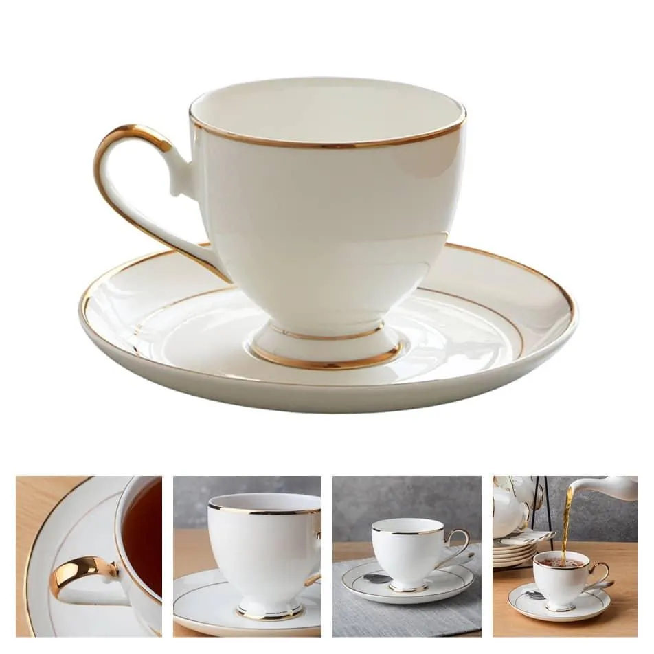 Luxury Ceramic Bone China Coffee Cup Set