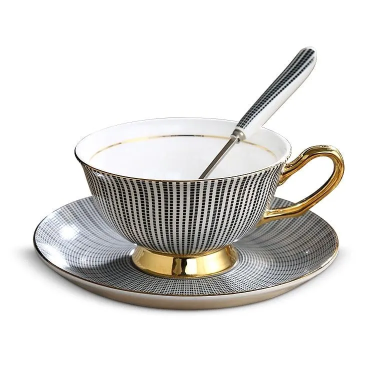 Luxury Ceramic Bone China Coffee Cup Set