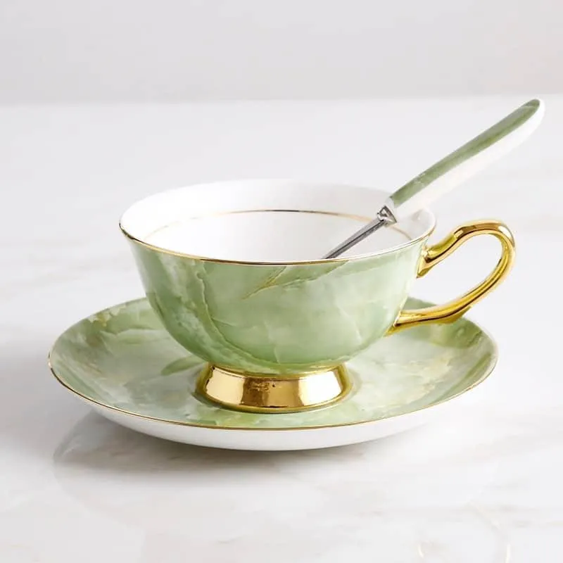 Luxury Ceramic Bone China Coffee Cup Set
