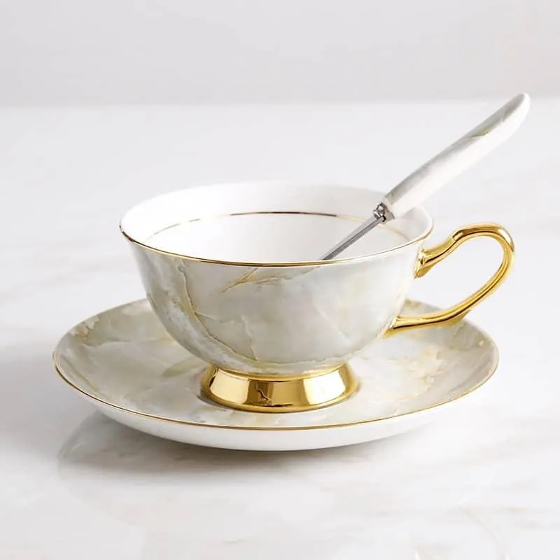 Luxury Ceramic Bone China Coffee Cup Set