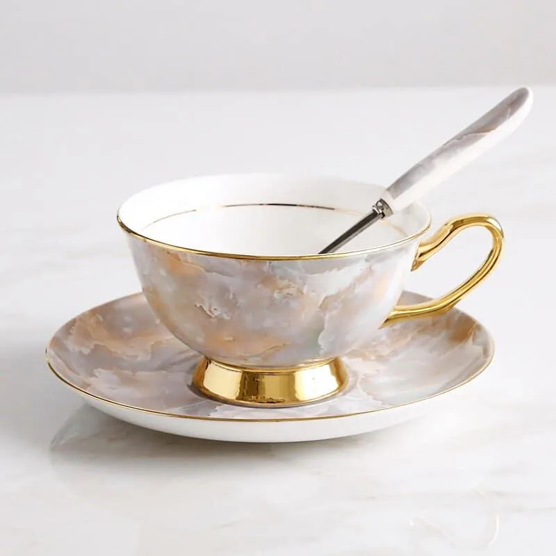 Luxury Ceramic Bone China Coffee Cup Set