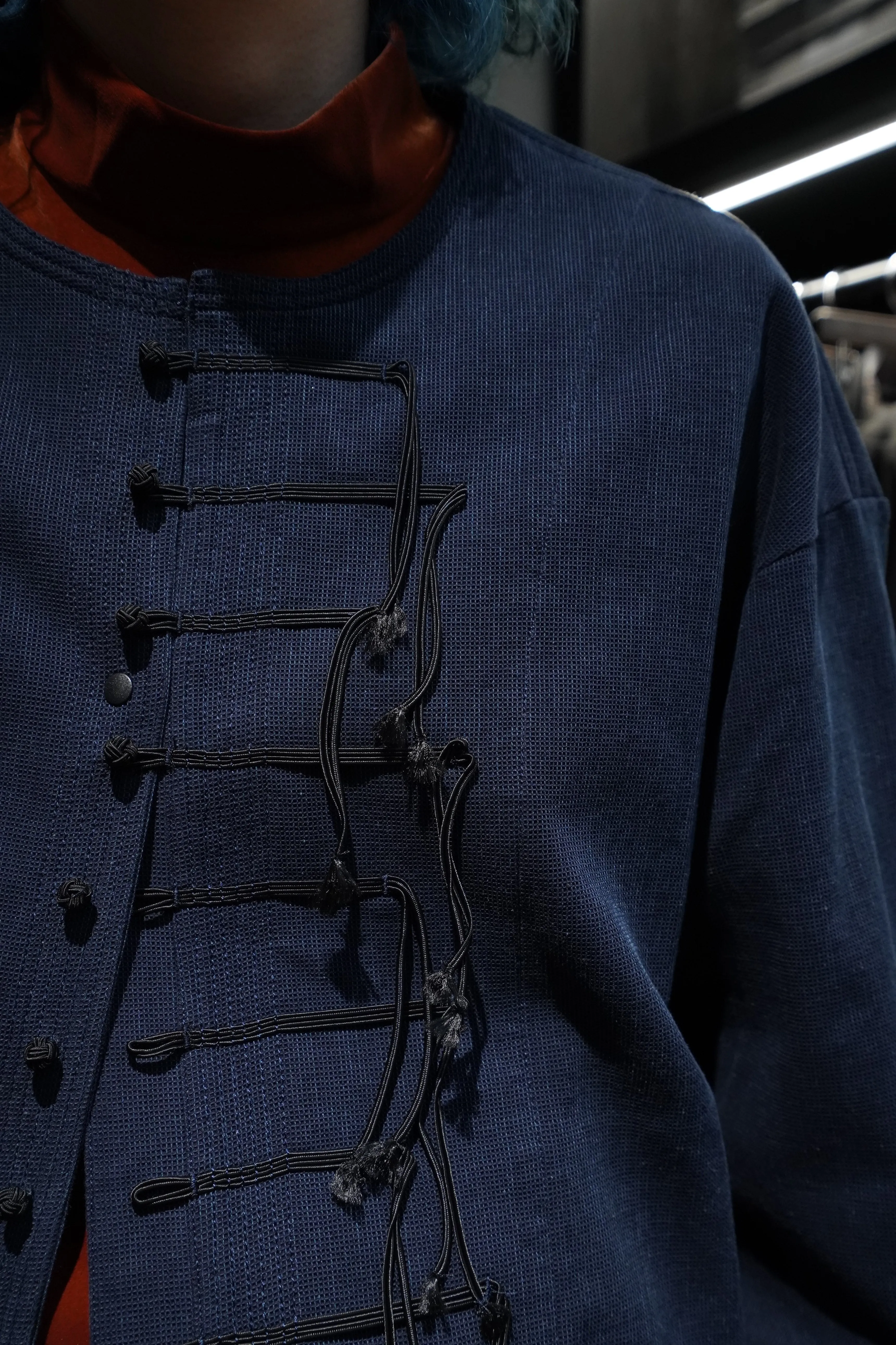 Sasquatchfabrix. ”馬”CHINA JACKET (INDIGO NAVY)