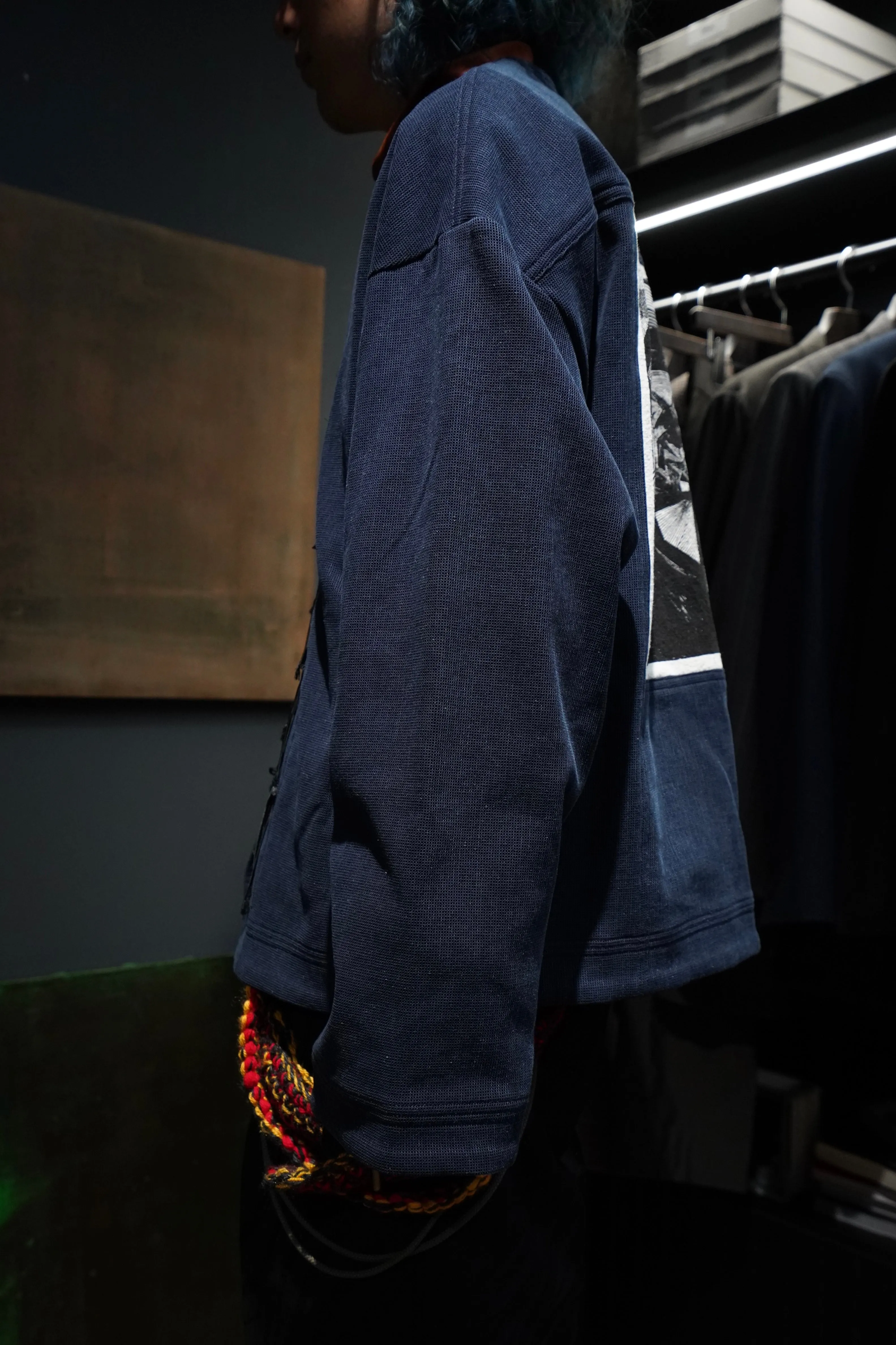 Sasquatchfabrix. ”馬”CHINA JACKET (INDIGO NAVY)
