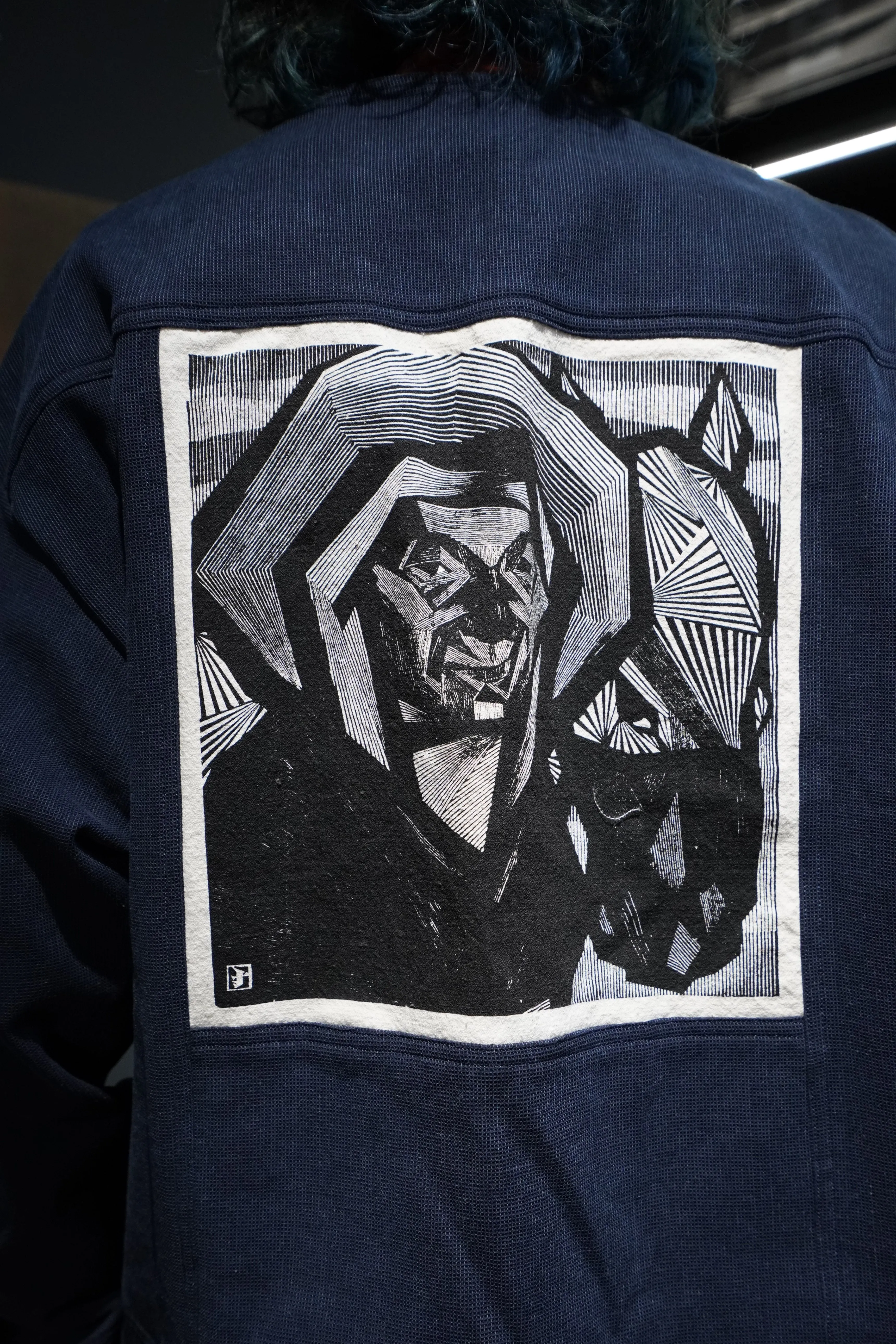 Sasquatchfabrix. ”馬”CHINA JACKET (INDIGO NAVY)