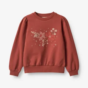 Sweatshirt Vega Embroidery - red
