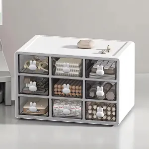 UMAI Organisers Storage Box (28*18*19cm) 9 Compartment Storage Box For Clothes | Box For Storage | Storage Box For Toys Earrings Organizer Box For Women Jewellery Organisers | Medicine Organizer Box